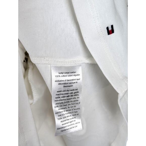 Tommy Hilfiger Medium 100% Cotton V-Neck Tank Top Star Print Tied Bow Straps - Picture 8 of 8